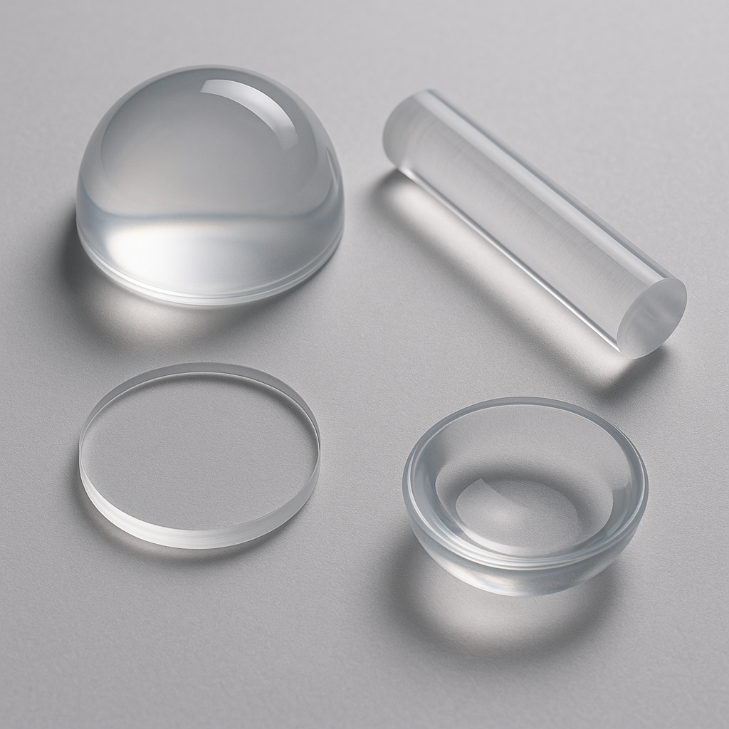 Optical grade silicone products